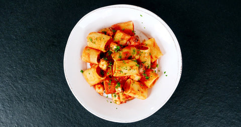 Paccheri La Pasta di Camerino con sugo di polpo