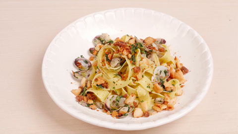 Pappardelle con vongole e cime di rapa