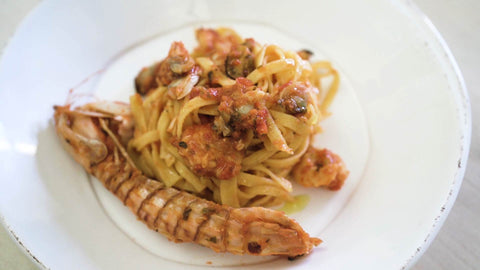 Rustiche al ragù dell’adriatico