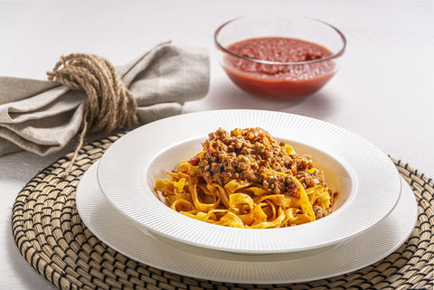 piatto di rustiche al ragù bolognese