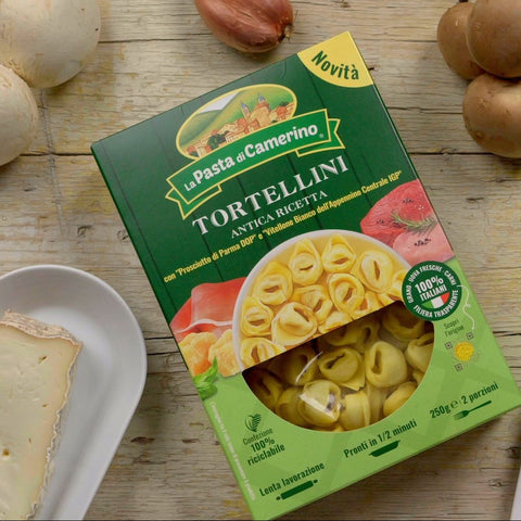 Tortellini antica ricetta con crema di gorgonzola e funghi