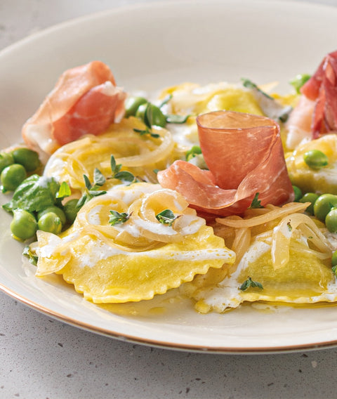 Ravioloni con Ricotta di Colfiorito e spinaci – piatto cucinato